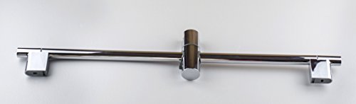 RBN Dusche Duschstange mit Handset Halterung Halter verstellbar Höhe, Chrome Finish, Made in EU, chrome, 90 cm / 35.4 in - 3