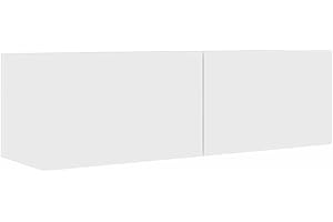 vidaXL Mobile Porta TV Credenza Consolle HiFi Buffet Madia Mobiletto Arredo unità Multimediale Armadietto Basso Bianco 100x30x30 cm in Truciolato