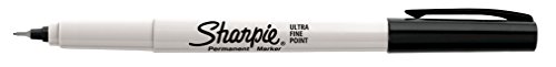 Sharpie S0811200 Permanent Marker, extra feine Spitze, 2er-Packung, schwarz - 2