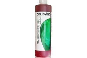 DELLWING detergente a ultrasuoni concentrato, per carburatore, teste dei cilindri, iniettori, ugelli degli iniettori e altre parti, liquido per bagno a ultrasuoni e sporco ostinato, bottiglia da 1 l