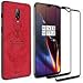Produktbild Teeyee OnePlus 6T Hülle&Displayschutzfolie, Bumper Hülle OnePlus 6T Schutzhülle+2Pcs Tempered Glass Displayschutzfolie [Full Coverage][Anti-Kratzer] Screen Protector für Oneplus 6T2018 (Rot)