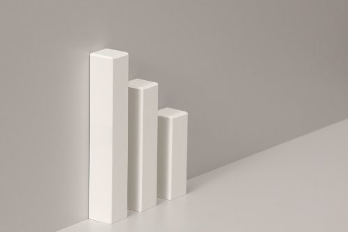 NEUHEIT!!! Original KGM Eckturm Eckblock Eckstab Ecke (klein 65 mm) aus Holz (lackiert) für weiße Leisten z.B. Altberliner Hamburger Profil - 6