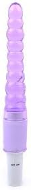 Clear Purple Vibrating Bottom Love Bead Wand