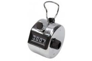 Compteur d'impulsions mécanique comptage manuel à touche 4 chiffres métal