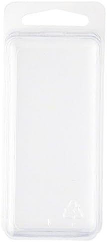 Clear Plastic Clamshell Package / Storage Container, 3.06" H x 1.25" W x 1.25" D, Pack of 50