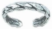 925 Silver Toe Ring Twisted Rope One Size