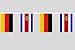 Produktbild Party-Flaggenkette : Deutschland - Costa Rica Länge ca.: 15,80m