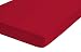Produktbild biberna 0065600 Baumwoll-Satin Spannbetttücher, 150 x 200 cm, rot