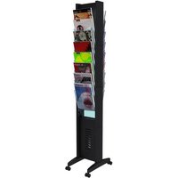 Fast Paper Doble Cara de 16 Compartimiento Literatura Muestra F276N01 Negro