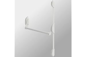 DOM-METALUX Serrure barre antipanique Cross Bar 2 Points Haut Bas DOM Metalux Couleur - Blanc, Dimension - 840 mm