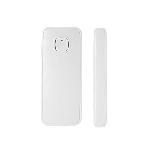 OWSOO Sensore Porta WIFI Tuya APP Controllo Apertura Della Finestra Sensore Di Allarme Di Sicurezza Interruttore Magnetico Rilevatore wireless Compatibile con Alexa Google Home IFTTT (1PCS)