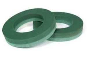 VAL SPICER Pack of 2 Floral 12 inch - Florist Foam 12" Wreath Ring - Value Alternative To Oasis Brand.