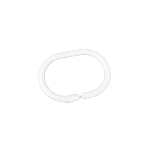 Generic 12x Gardinenringe Vorhangringe Gardinen Ringe Gardinenhaken für Gardinenstangen Stangen Kunststoff - 8