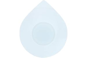 SMYIDEL Tapón de bañera, Tapa de tapón de Tubo, Tapón de Drenaje de Silicona Universal para baño de 1-1/2-4 Pulgadas, Bañera, Servicio de lavandería, Cocina, Diseño de Gota de Agua (White)