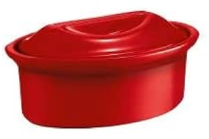 Emile Henry - TERRINE Ovale 1,1L Rouge Grand CRU
