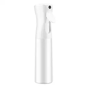 16oz Spray Bottle for Hair White Mist Spray Bottle Continuous Spray Bottle 360 Misting Stylist Sprayers for Barber, Empty Mister Spray Bottle for cleaning, Planting, Hair styling (16oz, White)