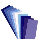 Wachsplatten Blau Mischung 200x50x0,5mm 10 Stück bunt sortiert , Verzierwachs, Wachs