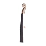 Material: arce, ébano perfk 1 Pieza de Cuello de Arce de Diapasón de Ebano para Violín Accesorio de Repuesto Perfecto - como se describe, 4-4