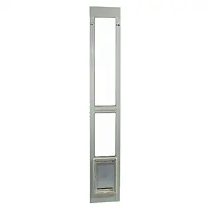 Ideal Pet Products Aluminum Modular Patio Pet Door, White, Medium, 7