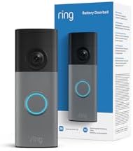 Ring Videocitofono a batteria (Battery Video Doorbell) (ultimo modello) | Campanello telecamera | Retinal 2K | Zoom 6x | Batteria integrata | Prova gratuita di 30 giorni del piano di abbonamento Ring