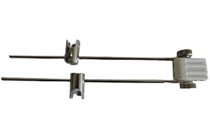 Lichtidee 1 x Rod Spot Lamp Holder for Cable System 125 mm White 12 Volt LED or Halogen Cable Spots Rope System