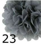 dooxoo 12 gemischt weiß grau gelb Party Tissue-Papier Blume Pom Poms Hochzeit Geburtstag Kinderzimmer Baby-Raum Dekoration Favor M Yellow Grey White 6″ - 3
