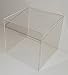 Produktbild Unbekannt Tisch Vitrine Würfel Acryl Glas Schaukasten Spuck Staub Schutz Ausstellung Gross (Transparent: 35x35x35 cm)