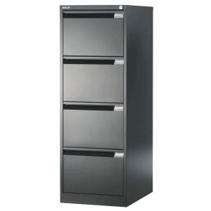 Preisvergleich Produktbild Bisley Hängeregistraturschrank 4 Schübe 1-bahnig schwarz