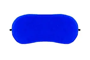 JUZZII Velvet Super Soft & Smooth Sleep Mask Eye Shades for Men Women Girls Boys Kids Color - Light Blue