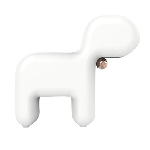 Preisvergleich Produktbild Hukz Italienisches Nettes Glockenhundennachtlicht,Maskottchen Bell Dog Night Light Stilvolle und einfache dekorative Tischleuchte (Weiß)