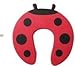 Gaorui Door Jammer Stopper Holder Finger Protector Lock Safety Guard in Animal Cartoon for Children Kids Baby Pack of 5 Pcs_ Red Ladybug