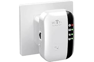 XIAOMGU 2025 Newest WiFi Extender, WiFi Booster, WiFi Repeater, Covers Up to 3950 Sq.ft and 45 Devices, Internet Booster - with Ethernet Port, Quick Setup, Home Wireless Signal Booster - White