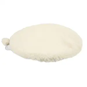 Pet Sleeping Pad, Round Pet Sleeping Mat Easy to Clean with a Small Ball for Sleep for Cat Cheese White