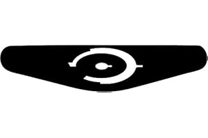 DECUS SHOP Autocollant pour barre lumineuse de manette PlayStation PS4 Motif au choix Halo (schwarz) noir