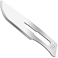 EUZA Surgical Blade sterile Carbon Steel Scalpel Blades for Medical and Industrial use (10, 100)