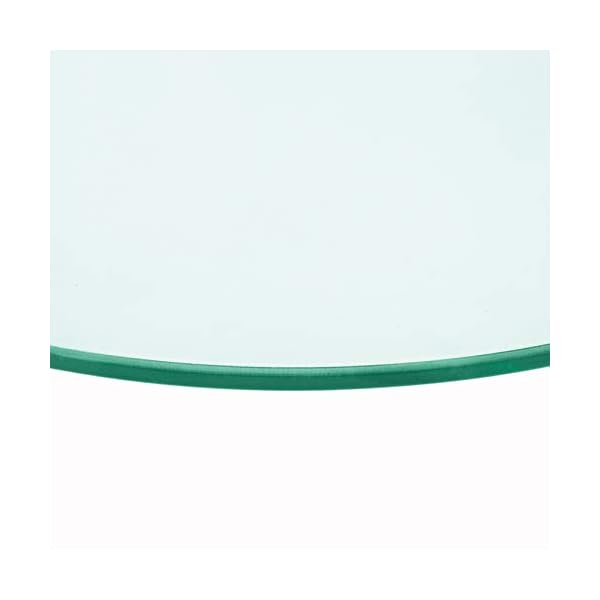 Rapid Teck® Glasplatte Rund Durchm. 300 mm Glastisch Tischplatte aus gehärtetem Glas Tisch Glasscheibe 8mm Dick – Bild 4