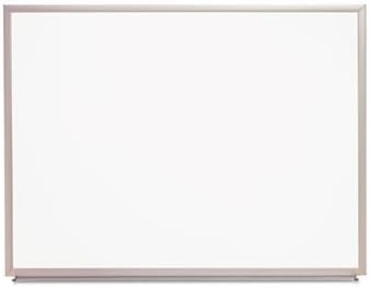 Dry Erase Board, Melamine, 24 x 18, Aluminum Frame