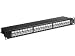 Produktbild MicroConnect - Patch Panel - Rack montierbar - RJ-45 X 24 - Schwarz - 48.3 cm (19")
