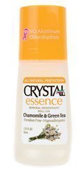 Crystal Essence Chamomile and Green Tea Roll On Crystal Body Deodorant 2.25 oz R by Crystal Body Deodorant BEAUTY by Crystal Essence