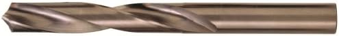 Bassett DR Series Solid Carbide Jobber Length Drill Bit, Uncoated (Bright) Finish, Round Shank, Spiral Flute, 118 Degrees Four-Facet Point, #15 Size (Pack of 1)