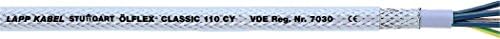 10 Meter/1135107 ÖLFLEX Classic CY 110 7g0,75 mm² Shielded Control Cable with Clear Outer Sheath