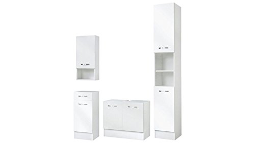 KESPER Badmöbel-Set Como, 4-teilig weiß