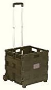 VFM 356686 Folding Shopping Cart, Black/Grey