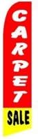 CARPET SALE SWOOPER/FEATHER FLAG INCLUDING A 6MTR TELESCOPIC POLE *FREE POST*