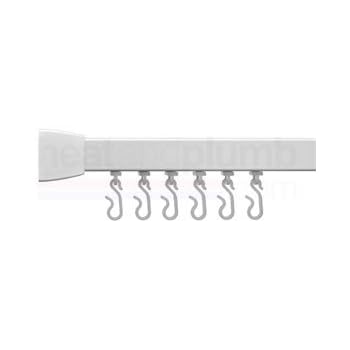 Croydex Slenderline Modular Shower Rail Kit includes L-Shaped/U-Shaped ...