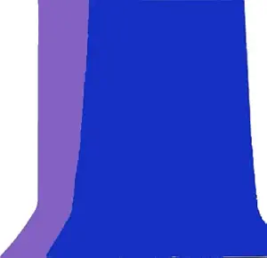 Cam Cart Non-Transparent 2-in-1 Photography Backdrop Background Chromakey, 2 Colors in Single Backdrop (8X10, Purple & Royal Blue)