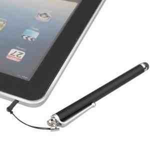 Original F1- Stylus Soft Touch Eingabestift für Apple iPad 1 2 3 4 Mini iPhone 3G 3GS 4 4G 4S 5 Samsung Galaxy S2 S3 Google Nexus 7 Nexus 7 Tab Touchscreen Tablet PC schwarz Stylus Pen Stift - 2