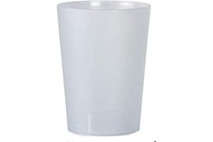 TELEVASO 48 uds - Vaso Sidra 500 ml Reutilizable Extra FUERTA- Polipropileno (PP) Duro e irrompible - Color traslúcido Satinado - Vaso ecológico Libre de BPA
