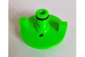 3D CABIN Zbiornik na wodę do przyczepy kempingowej, pokrywa wlewu z przyłączem węża, pasuje do Fiamma Typ: zielony adapter.