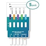 Drug Test Kits Urine for 5 Drugs- Detects Cocaine, Opiates, Methamphetamine, Amphetamine, and Cannabis (5 Pack)